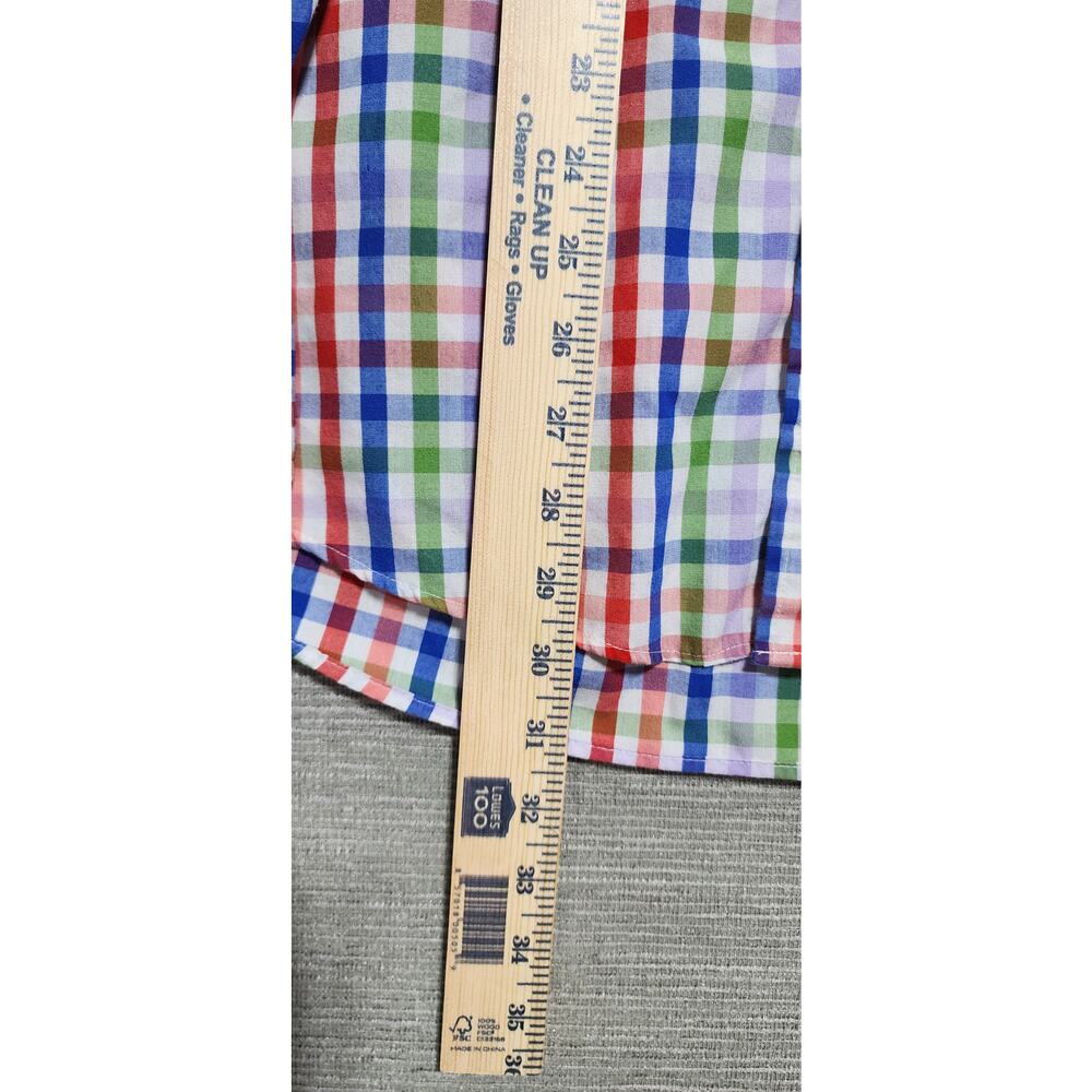 Saddlebred Men’s Big Tall LT Plaid Button Down Shirt‎ Long Sleeve Multicolor - Picture 7 of 11